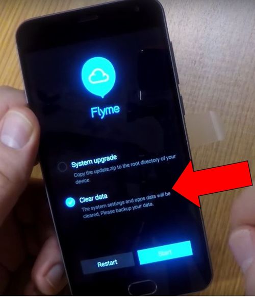 Meizu flyme hard reset