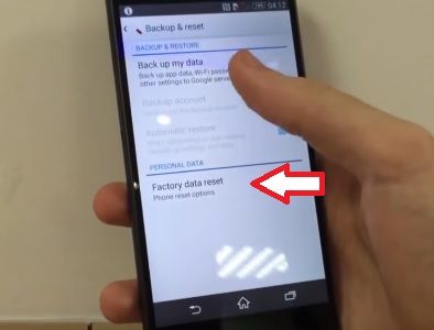 Как сделать hard reset на sony xperia z3 compact