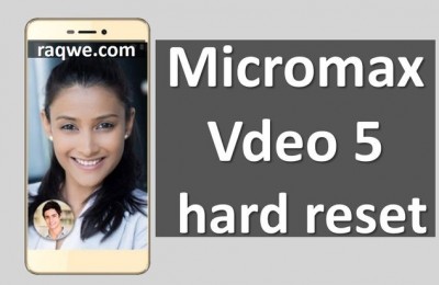 Micromax Vdeo 5 hard reset: step-by-step instruction with images